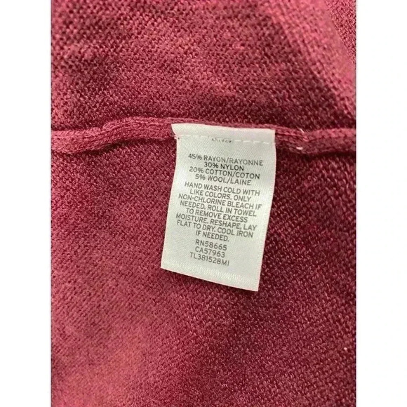 Leith- Maroon long cardigan- S - Picture 4 of 4